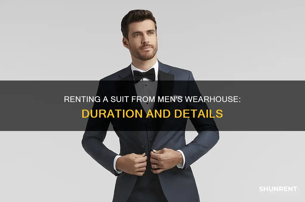 how long to rent suit from men