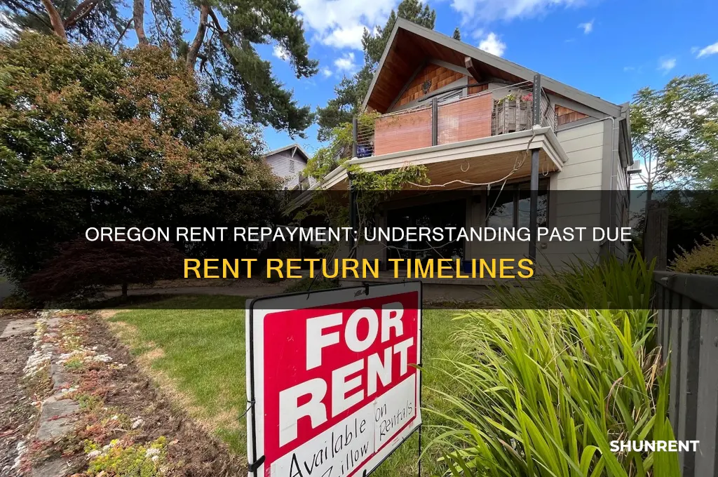 how long to return past due rent in oregon