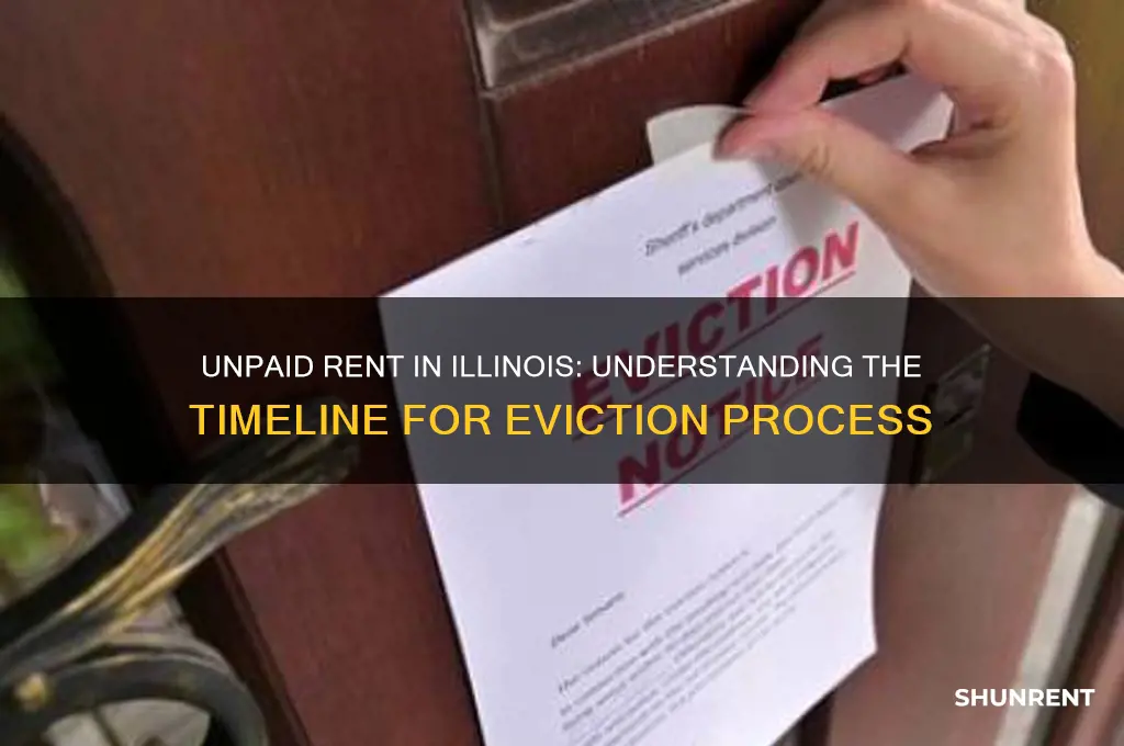 how long unpaid rent before eviction il