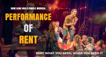 Exploring the Duration of a Single Musical Performance of Rent