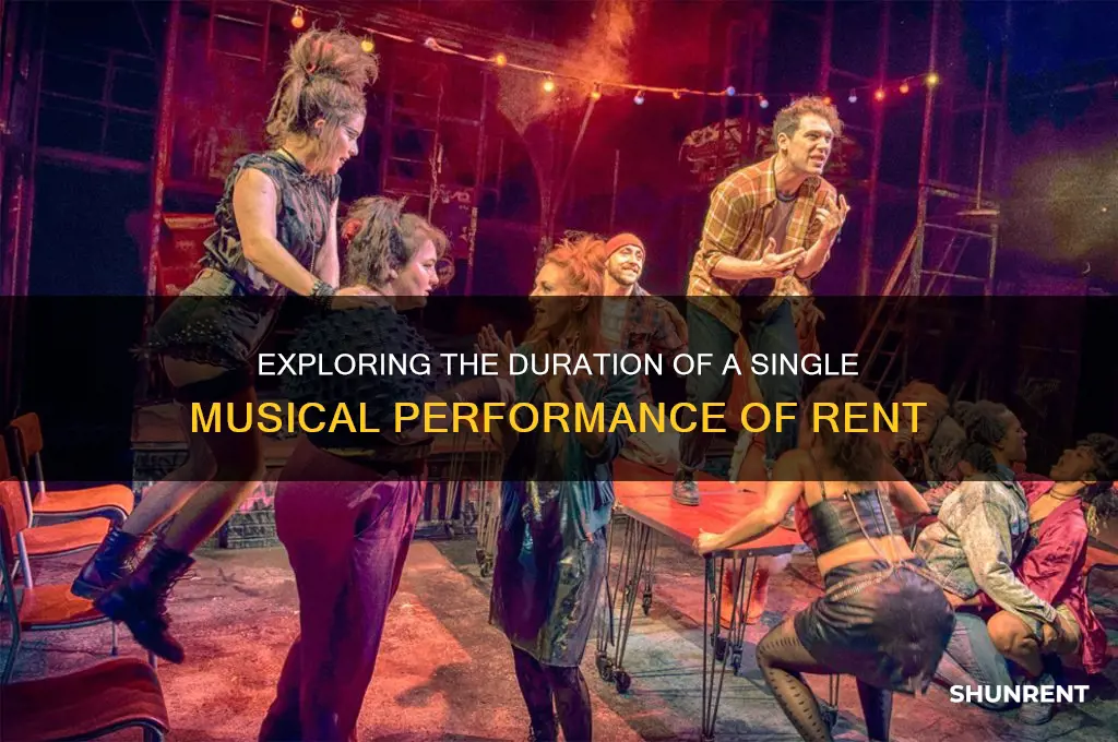 how long was a single musical performance of rent