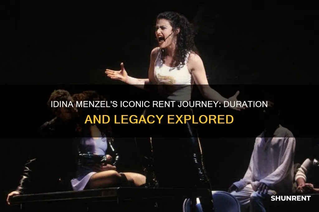 how long was idina menzel in rent