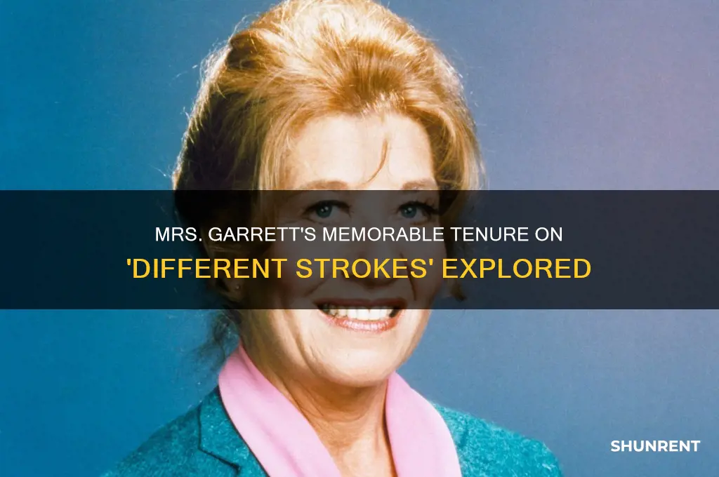 how long was mrs garrett on different strokes