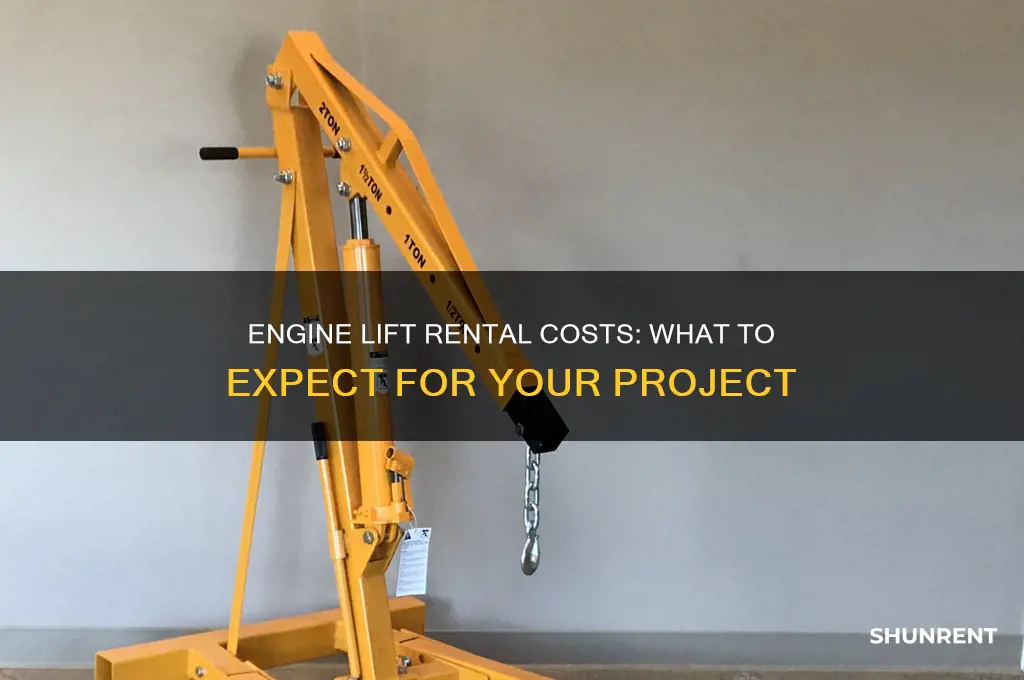 how m uch is it to rent a engline lift