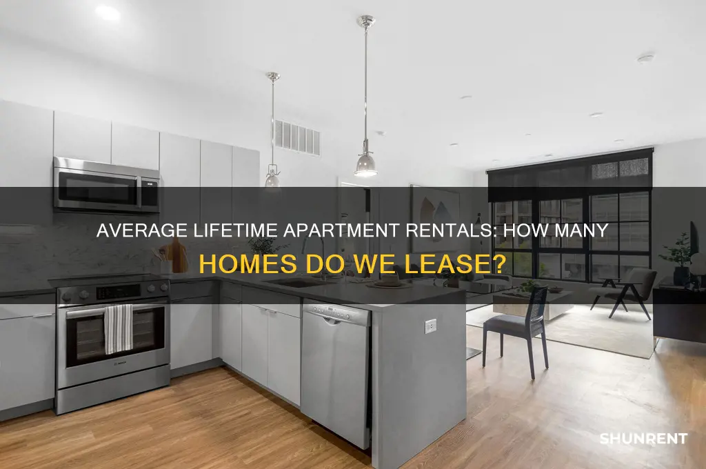 how mant appartments does a person rent in their life