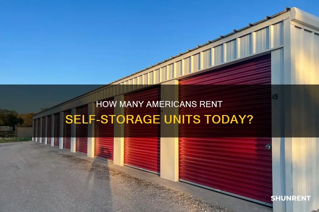 how many americans currently rent space at a self-storage facility