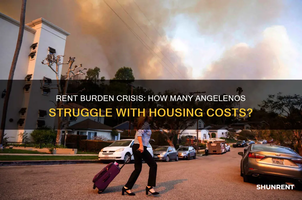 how many are rent burdened in los angeles