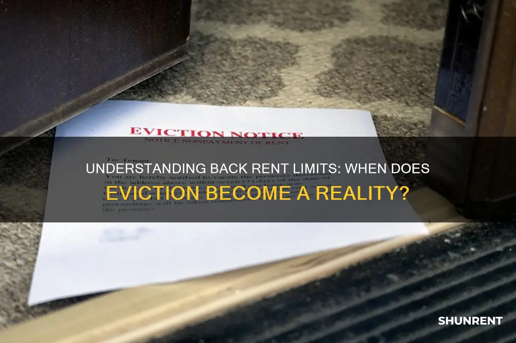 how many back rent rent before eviction