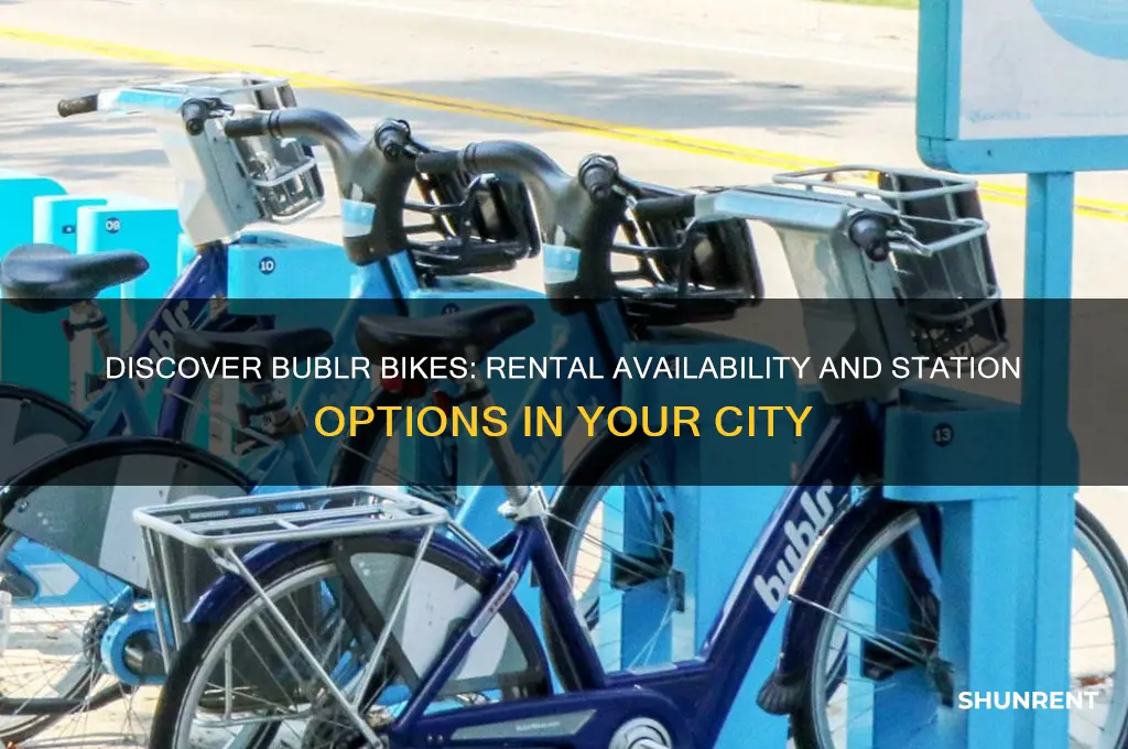 how many bikes are for rent at bublr bikes