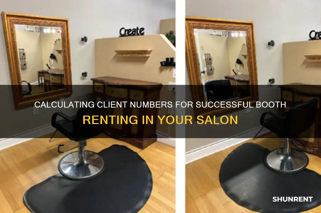 how many clients do i need to booth rent