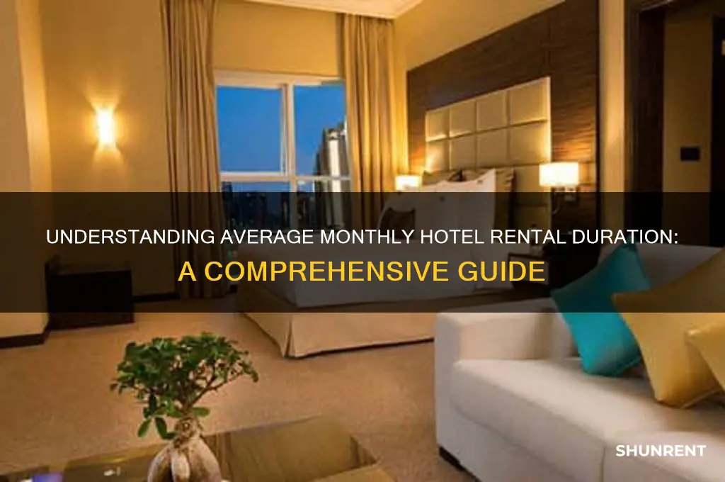 how many days a hotel rent normaly per month