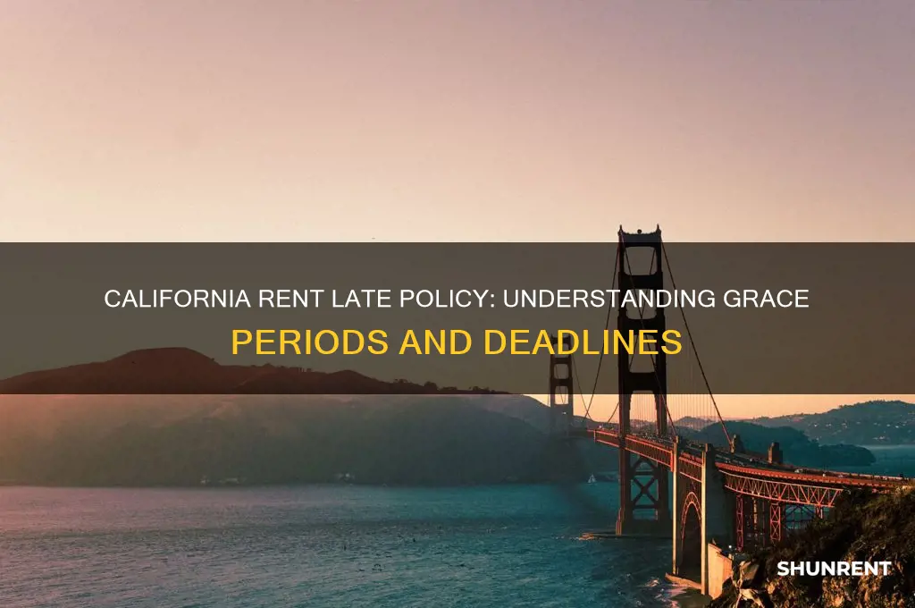 how many days before rent is late california