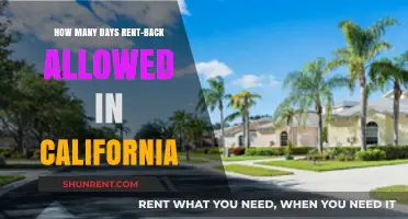 Understanding California's Rent-Back Agreement Duration: Days Allowed Explained
