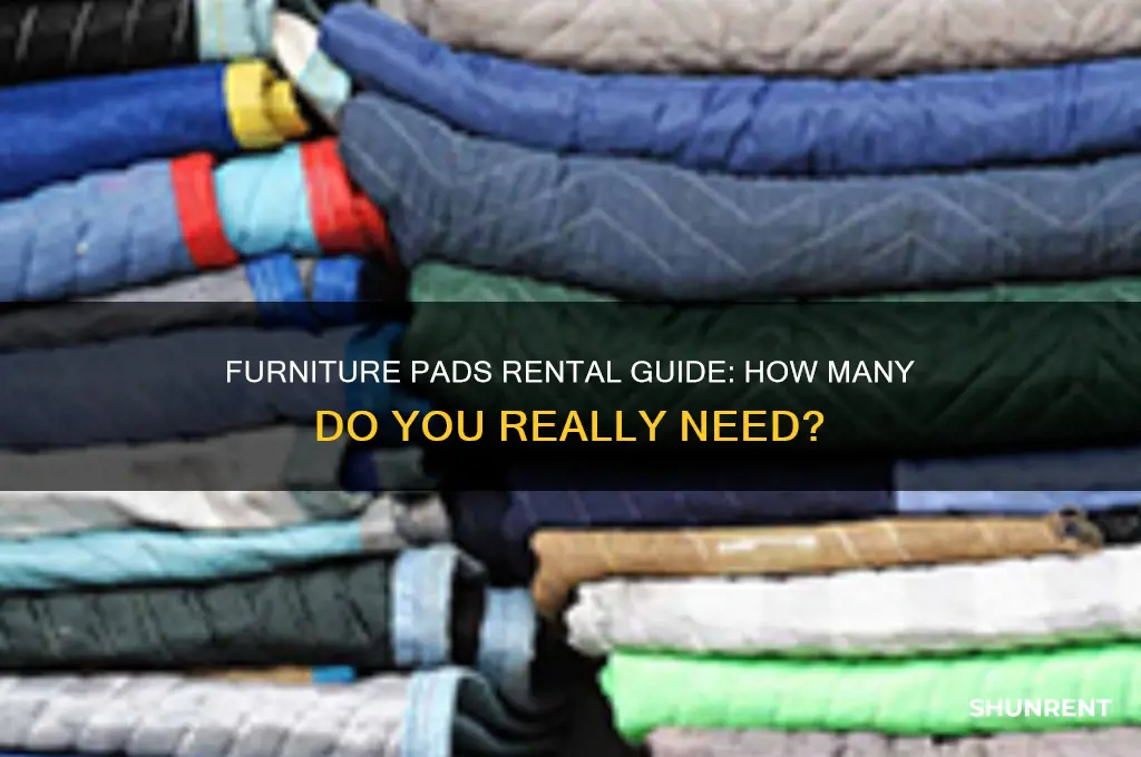 how many furniture pads should i rent