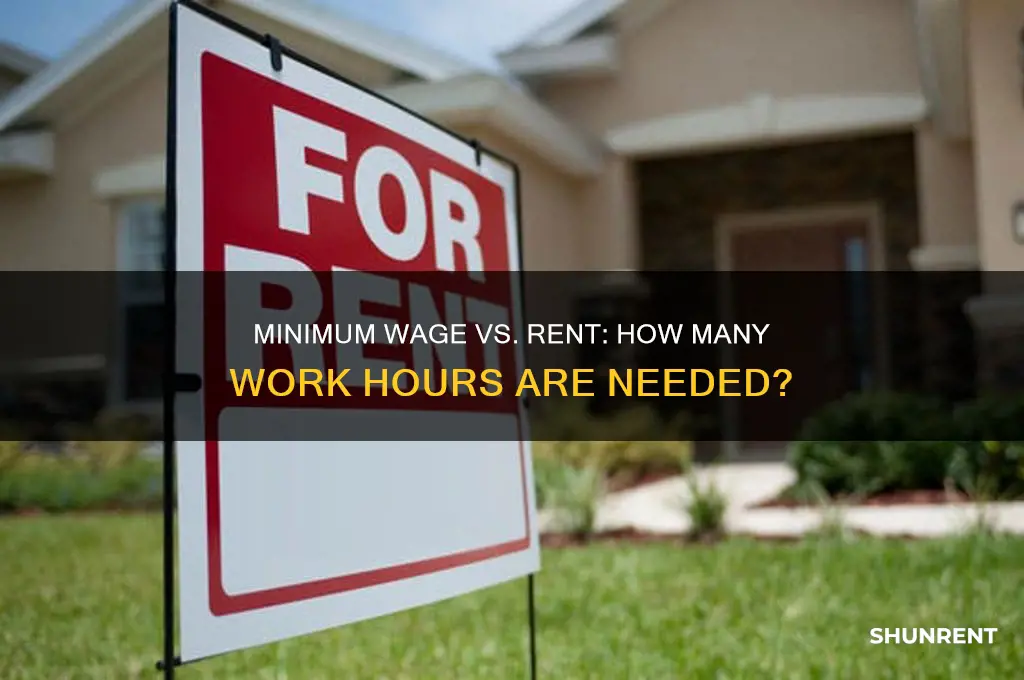 how many hours of minimum wage to afford rent