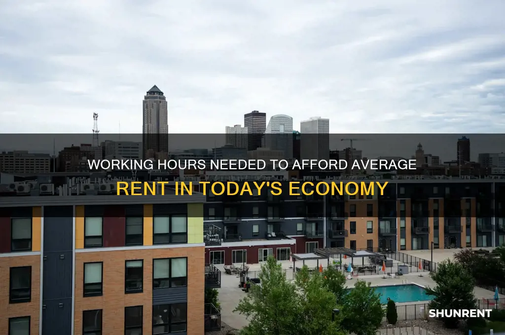 how many hours to work to afford average rent