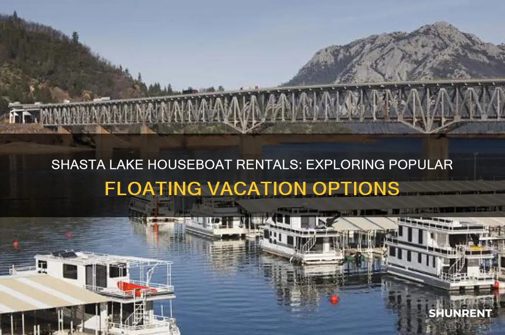 how many housebaots are rented on shasta lake