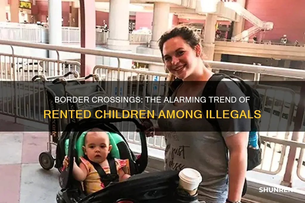 how many illegals are crossing border with rented children
