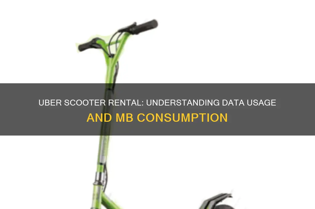 how many mb is used to rent a uber scooter