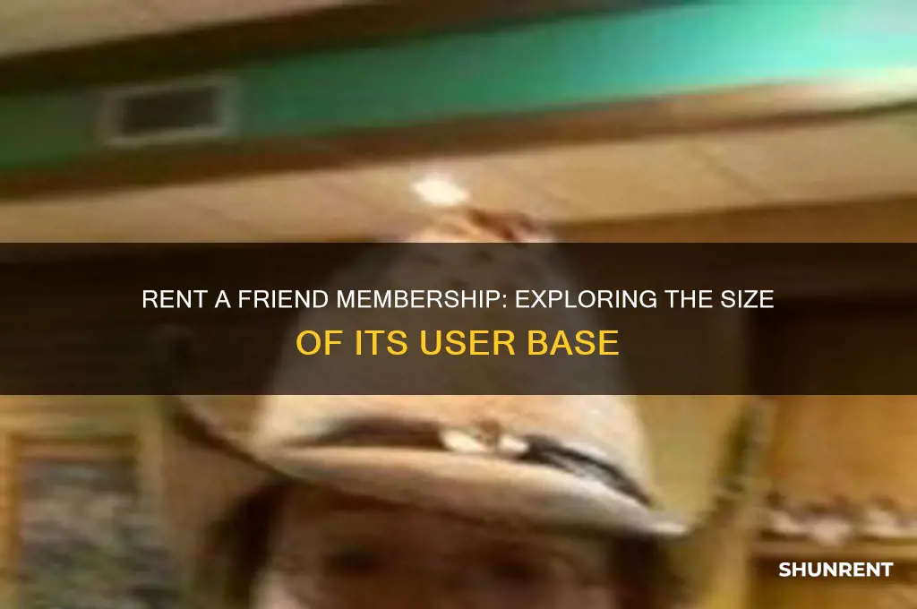 how many members does rent a friend have