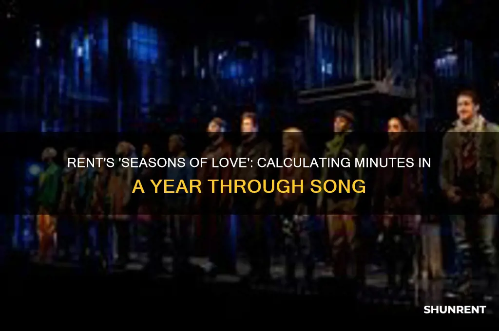 how many minutes in a year rent song