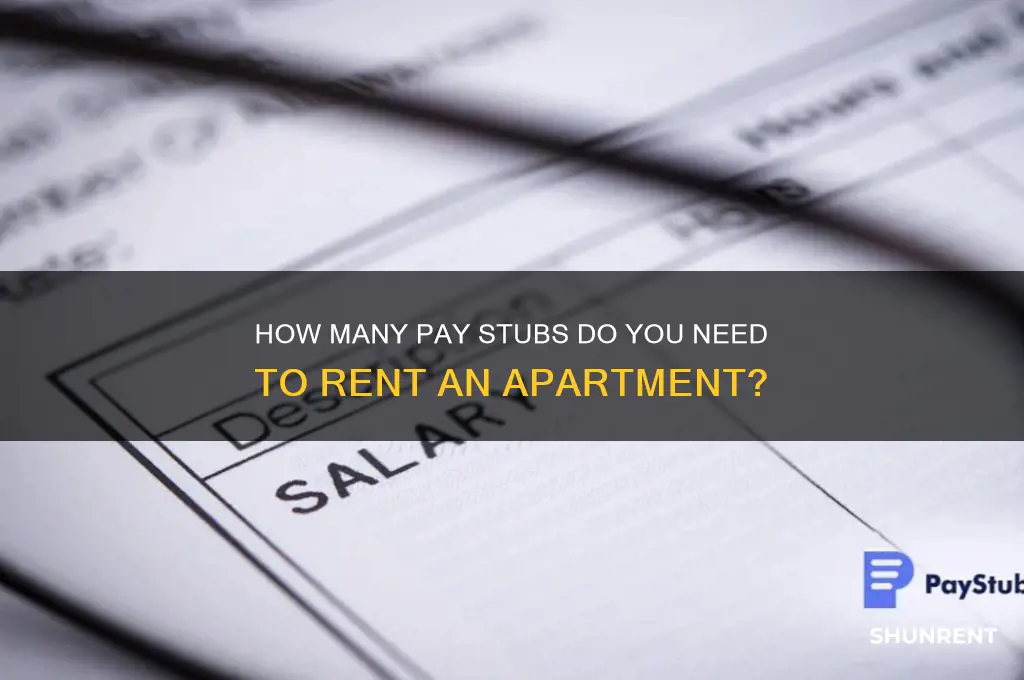 how many months of paystubs for rent