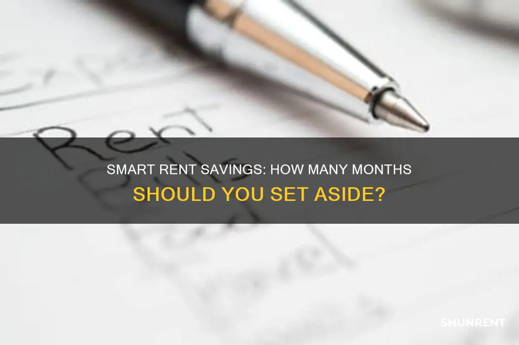 how many months of rent should i save