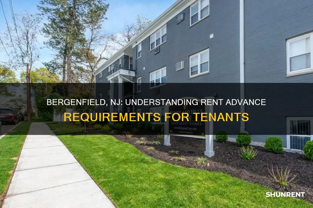 how many months rent in advance for bergenfield new jersey