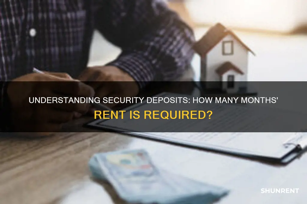 how many months rent is security deposit