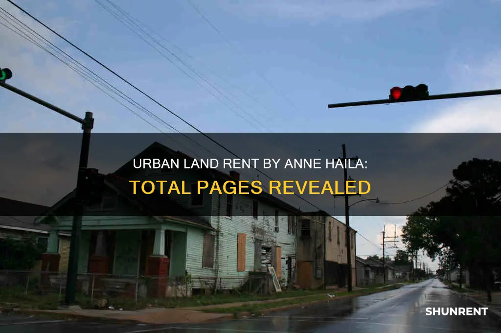 how many pages does urban land rent anne haila have