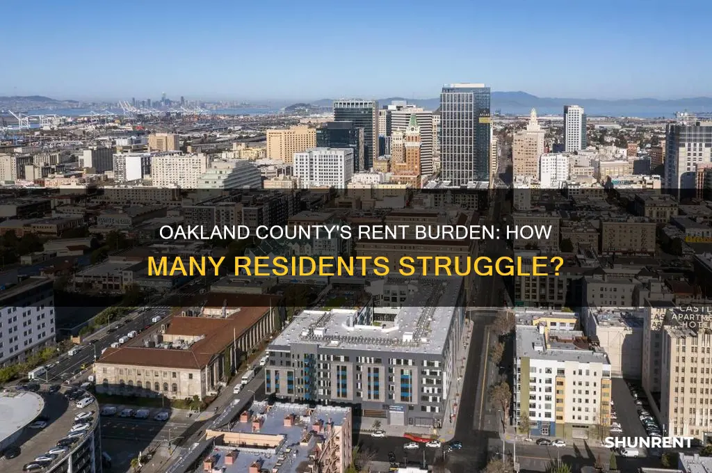how many people are rent burdened in oakland county