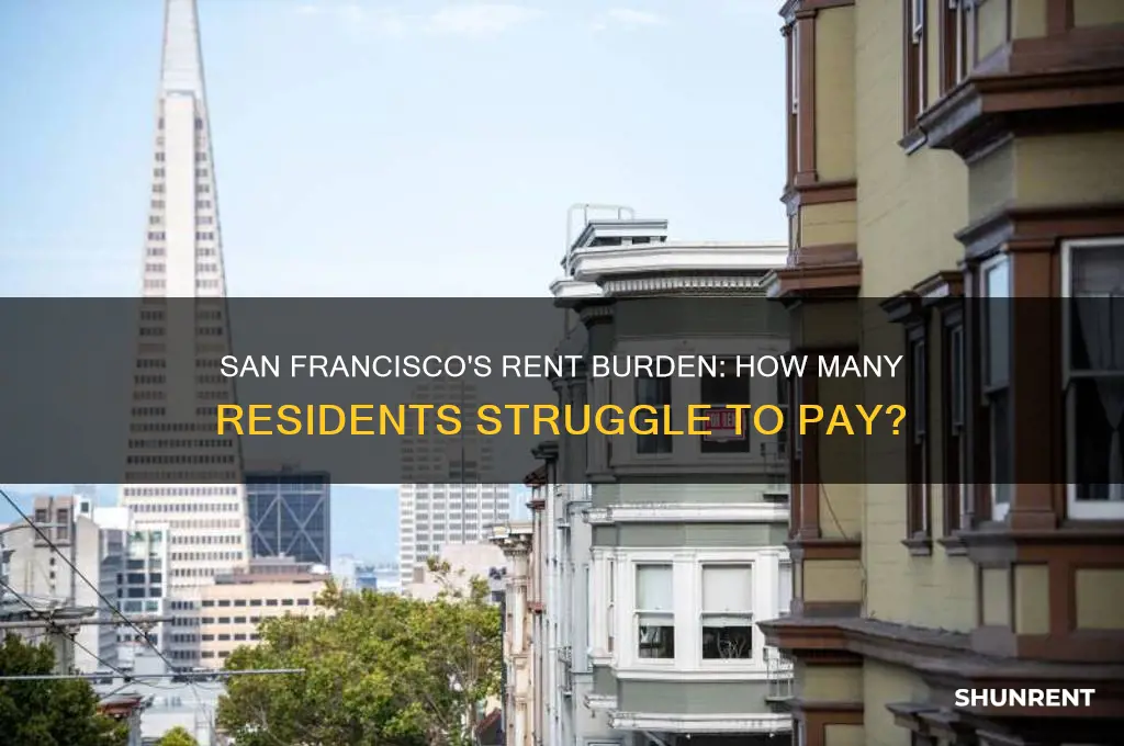 how many people are rent burdened in san francisco