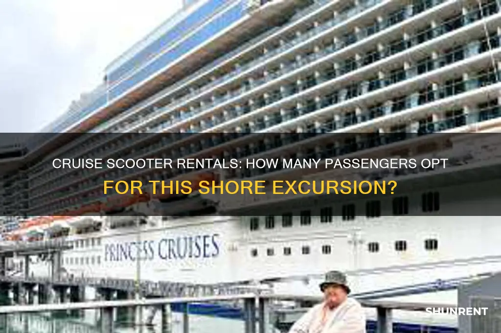 how many people rent scooters for cruise ships