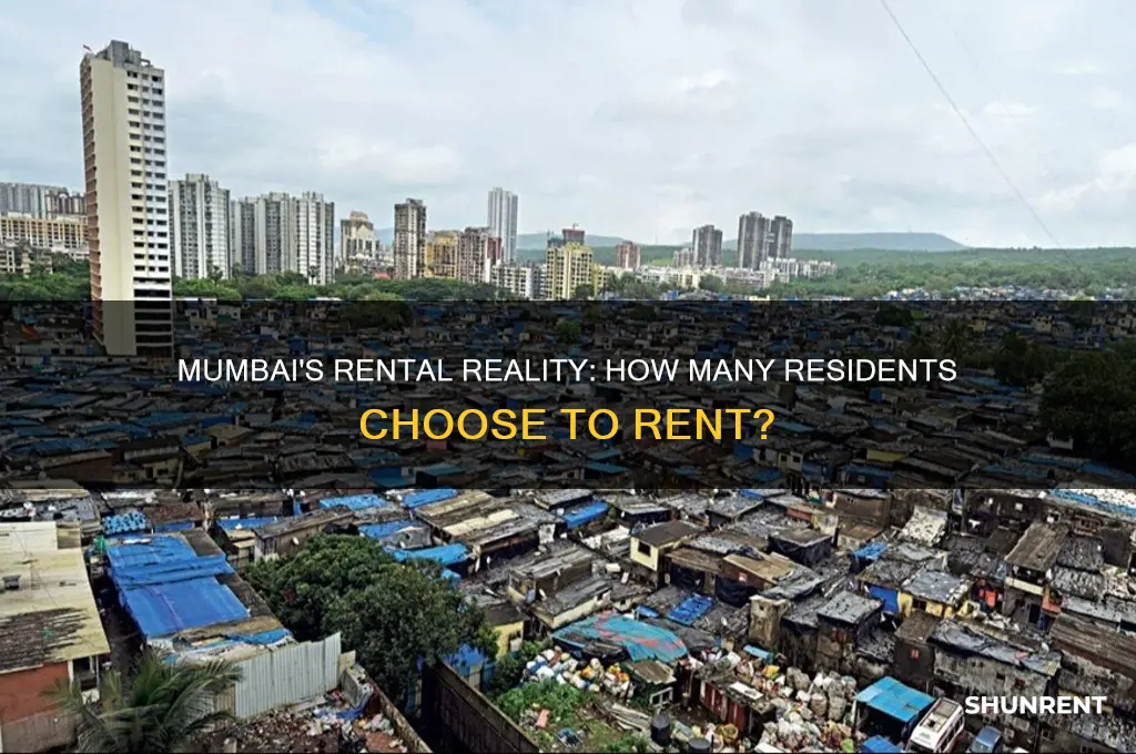 how many people stay on rent in mumbai