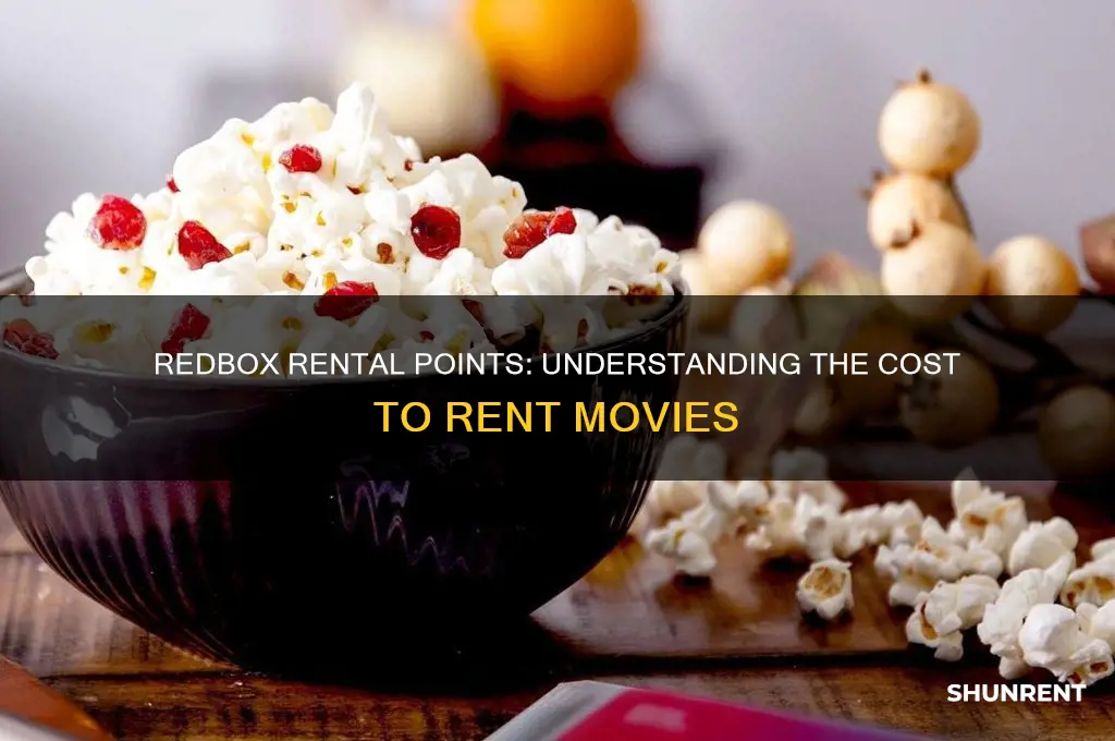 how many points does it take to rent redbox