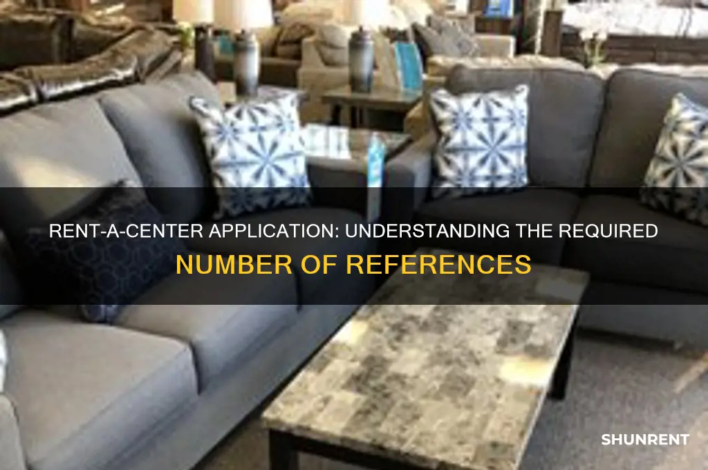 how many references do i need for rent a center
