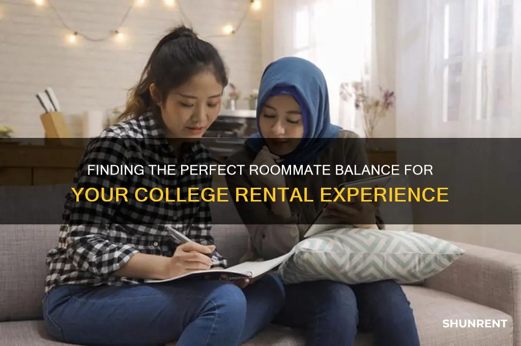 how many roommates to rent with in college