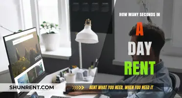 Calculating Daily Rental Costs: Understanding Seconds in a Day's Rent