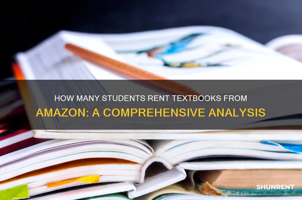 how many students rent textbooks from amazon
