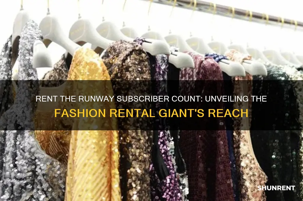 how many subscribers rent the runway have