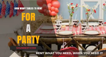 Perfect Party Planning: Choosing the Right Number of Tables to Rent