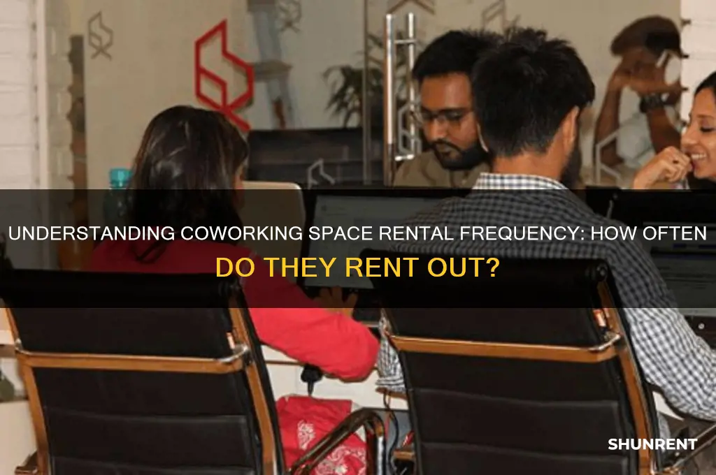 how many times do coworking rent out space