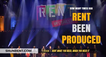 Rent's Remarkable Journey: Counting Its Numerous Productions Worldwide