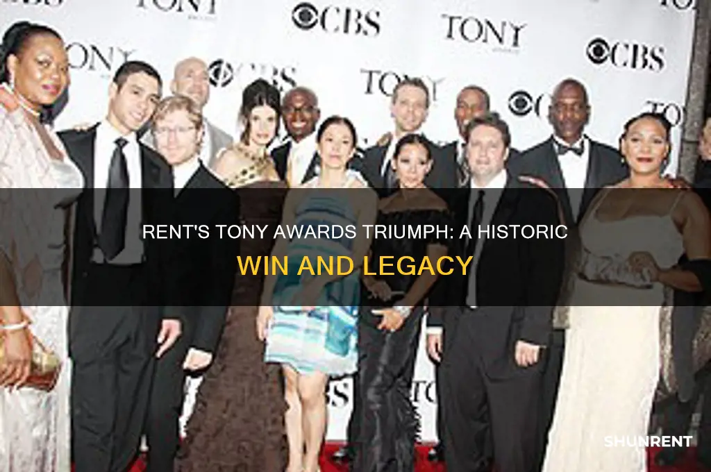 how many tony awards did rent win