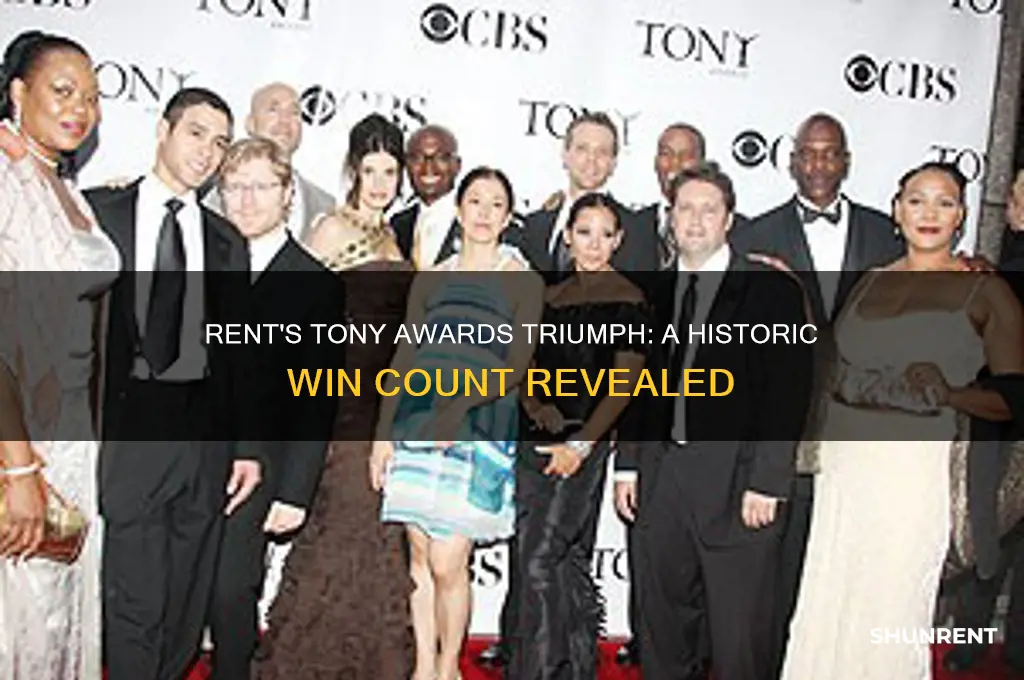 how many tony awards sis rent win