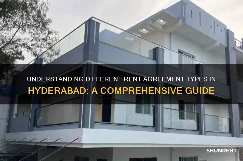 how many types of rent agreements are there in hyderabad