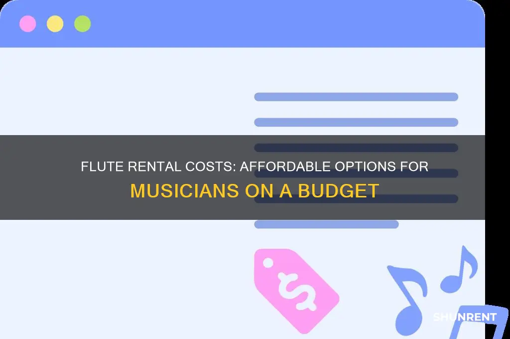 how mch is it to rent a flute