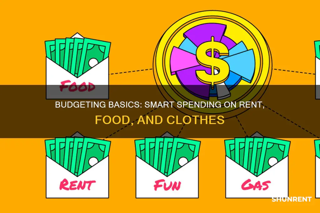 how mcuh should i spend on rent food clothes