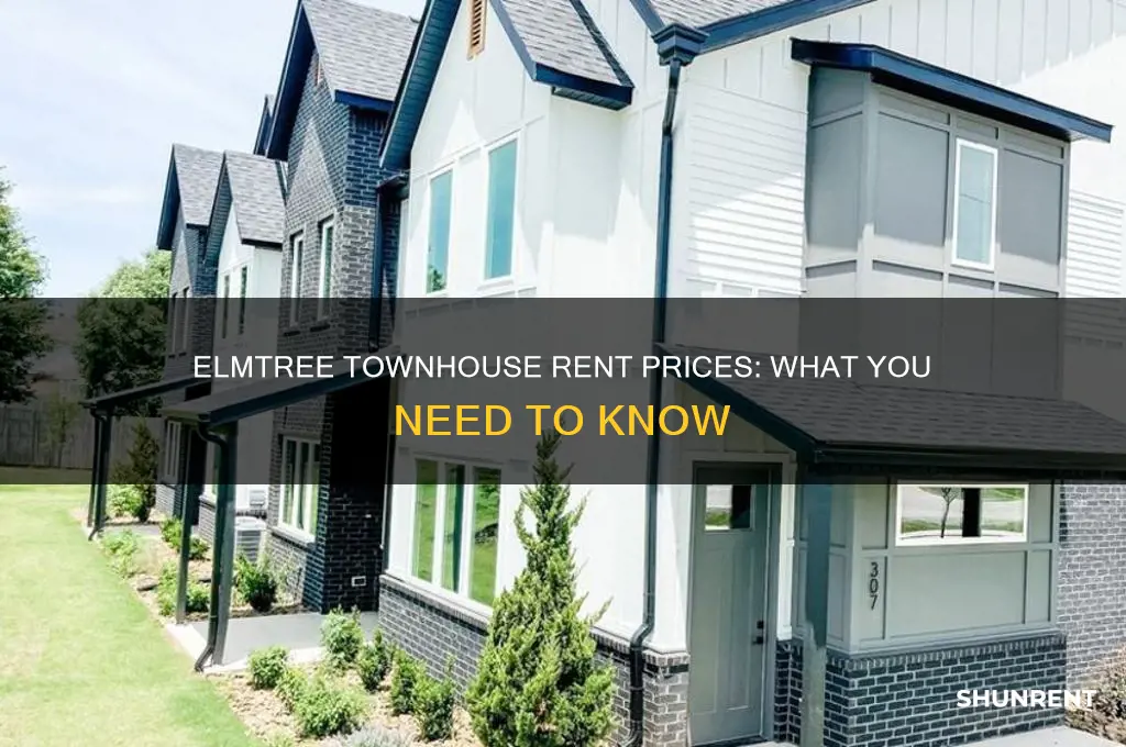 how muc is rent at elmtree townhouse