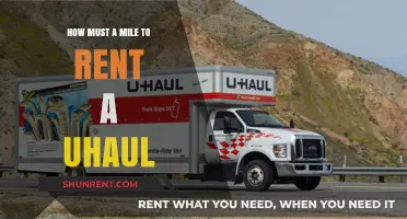 How Much Does It Cost to Rent a U-Haul per Mile?